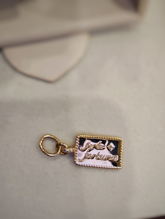 Melanie Auld Jewelry - Melanie Auld Taglia Pendant Gold Vermeil Forte Fortuna Necklace Charm